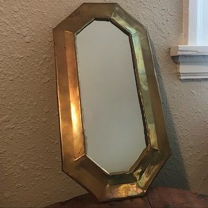 Brass Octagonal Mirror